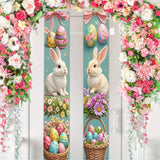 NNETM Easter-Themed Door Banners with Rabbits & Eggs (1 Pair)