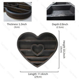 NNETM Two hearts intertwine in this beautifully crafted crystal wood shelf