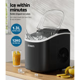 NNETM 12kg Portable Ice Maker Machine – Self-Cleaning Countertop Ice Maker