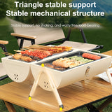 NNETM Portable Cast Iron BBQ Grill Charcoal Stove