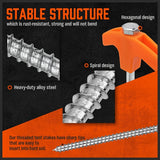 NNETM 18 pcs Heavy Duty Tent Stakes Set with Rope & Hook