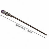 Amethyst Crystal Wand Handmade DIY Witch Scepter 1pc