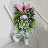 NNETM Easter Bunny Wreath Vintage Spring Hanging Ornament