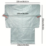 NNETM Universal Car Snow Shield: Silvery Front Windshield Cover