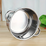 NNETM Premium 8-Piece Stainless Steel Pot Set - Heavy-Duty