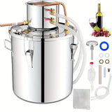 NNETM 10L Copper Alcohol Still Stainless Steel Distiller