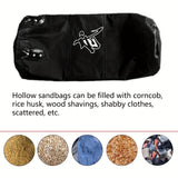 NNETM 1 Set 60CM Heavy-Duty Hanging Boxing Sandbag(Black)
