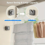 NNETM Clothesline Retractable Stainless Steel Wall Mount