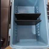 NNETM Double-Layer Outdoor Storage Box with Adjustable Dividers