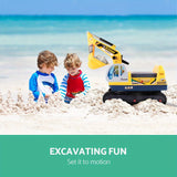 NNETM Ride-On Excavator Toy with Helmet