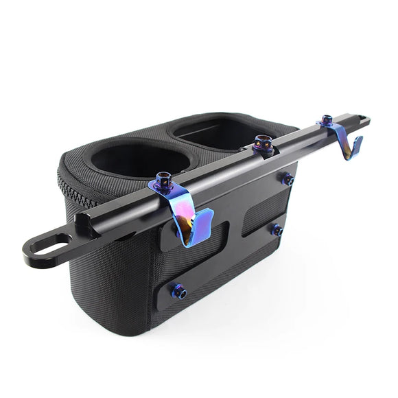 NNEOBA Motorcycle Handlebar Drinking Water Bottle Holder with Storage Bag for Yamaha NMAX XMAX TMAX 300 250 155