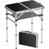 NNETM Folding Camping Table Adjustable Height
