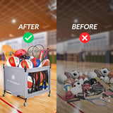 NNETM Ball Storage Cart with Wheels