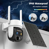 NNETM Solar Wireless Security Camera Outdoor 360° HD Zoom