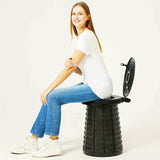 NNETM Camping Toilet Portable Foldable with Lid