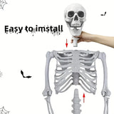NNETM Faux Skeleton Sculpture: Spooky Halloween Decor