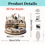 NNETM Bohemian Crystal Mecca Mosque Tabletop Decoration