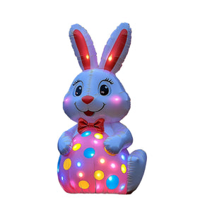 NNETM Polka-Dot Egg Inflatable Easter Bunny