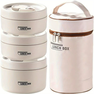 NNETM Lunch Box Set with Insulated Stainless Steel (3-Layer)