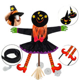 83 × 135CM Halloween Tree Climbing Witch Decoration