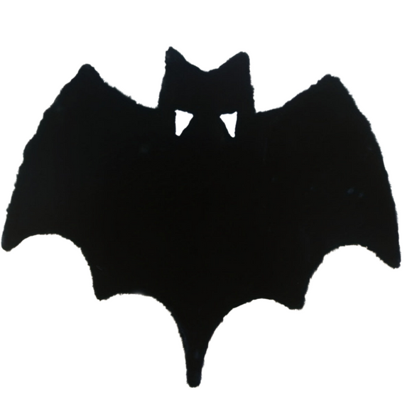 NNETM Black Bat-Themed Area Rug