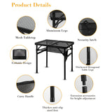 NNETM Black Metal Casual Side Table