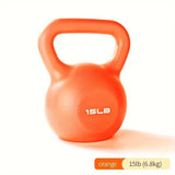 NNETM 1pc 15lbs Kettlebell for Fitness and Strength Training