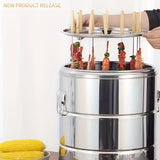NNETM Charcoal Grill with 30 Skewers