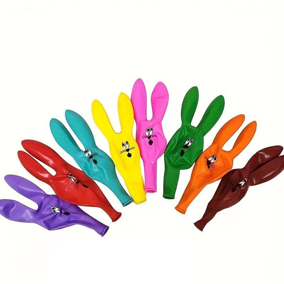 NNETM 10pcs Cute Bunny Head Balloons
