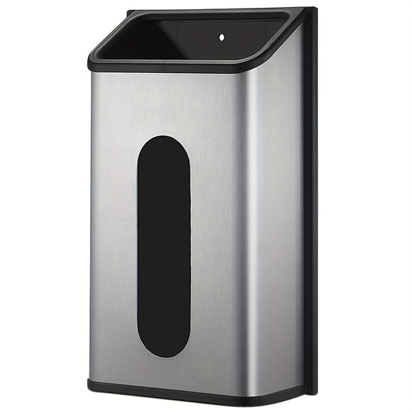 NNETM Wall-Mounted Stainless Steel Garbage Bag Dispenser