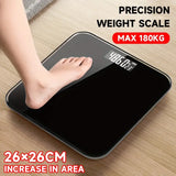 NNETM Durable Electronic Body Weight Scale - High Precision, Battery-Powered (Black)