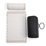 NNEOBA Light Gray Acupressure Massage Mat & Pillow Set