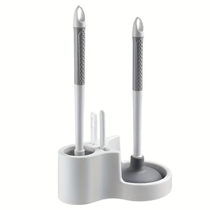 NNETM 4-in-1 Wall-Mounted Toilet Brush Set