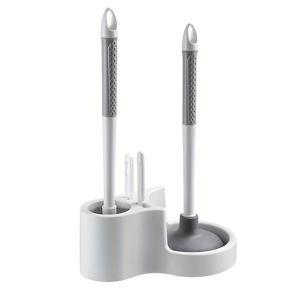NNETM 4-in-1 Wall-Mounted Toilet Brush Set