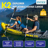 NNEDPE Intex Explorer K2 Inflatable Kayak Canoe 68307NP