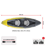 NNEDPE Intex Explorer K2 Inflatable Kayak Canoe 68307NP