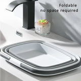 NNETM Foldable Plastic Basin – Collapsible Bucket with Handles