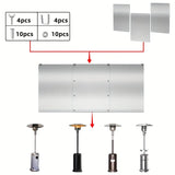 NNETM 3 Panels Patio Heater Reflector Shield - Enhance Your Outdoor Heating Experience