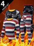 NNETM Men's Winter Thermal Ski Underwear Set (4PCS)