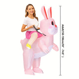 NNETM Fun Ride-On Animal Theme Inflatable Bunny Costume