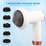 NNETM Mini Rechargeable Massage Gun - 6 Speed Settings(White)