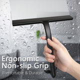 Heavy-Duty Silicone Shower Squeegee – Multi-Surface Glass Wiper for Shower Doors, Windows, Mirrors, Tiles & Car Windshields