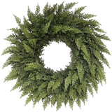 NNETM Real Touch Artificial Cedar Wreath Wall Hanging