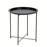 NNETM Outdoor Foldable Stainless Steel Coffee Table