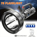 NNETM Rechargeable T6 LED Tactical Flashlight (350-500 Lumen)