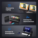 NNETM 15.6" Portable Monitor – 1080P FHD IPS Display with USB-C & Dual Speakers