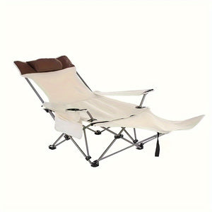 NNETM Portable Folding Chair with Pillow & Cup Holder