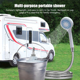 NNETM Portable USB Charging Camping Shower Pump Outdoor