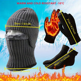 NNETM Winter Warm Knit Set for Men (4-Piece)
