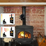 NNETM 6-Blade Wood Stove Fan - Upgrade Chimney-Bundled Type